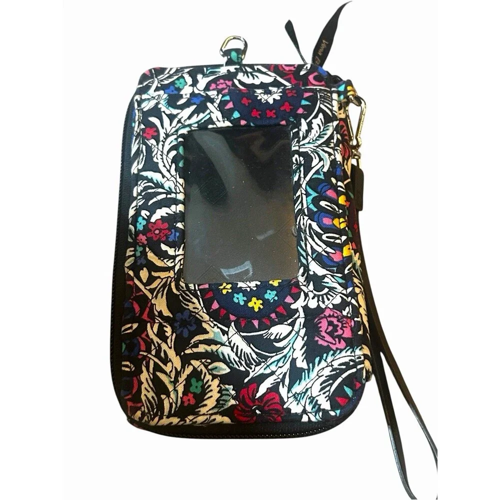 Vera Bradley RFID Smartphone Wristlet Stained Glass Medallion Print - Picture 3 of 8